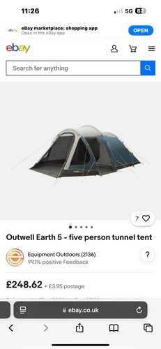 Outwell earth man family - earth, 5